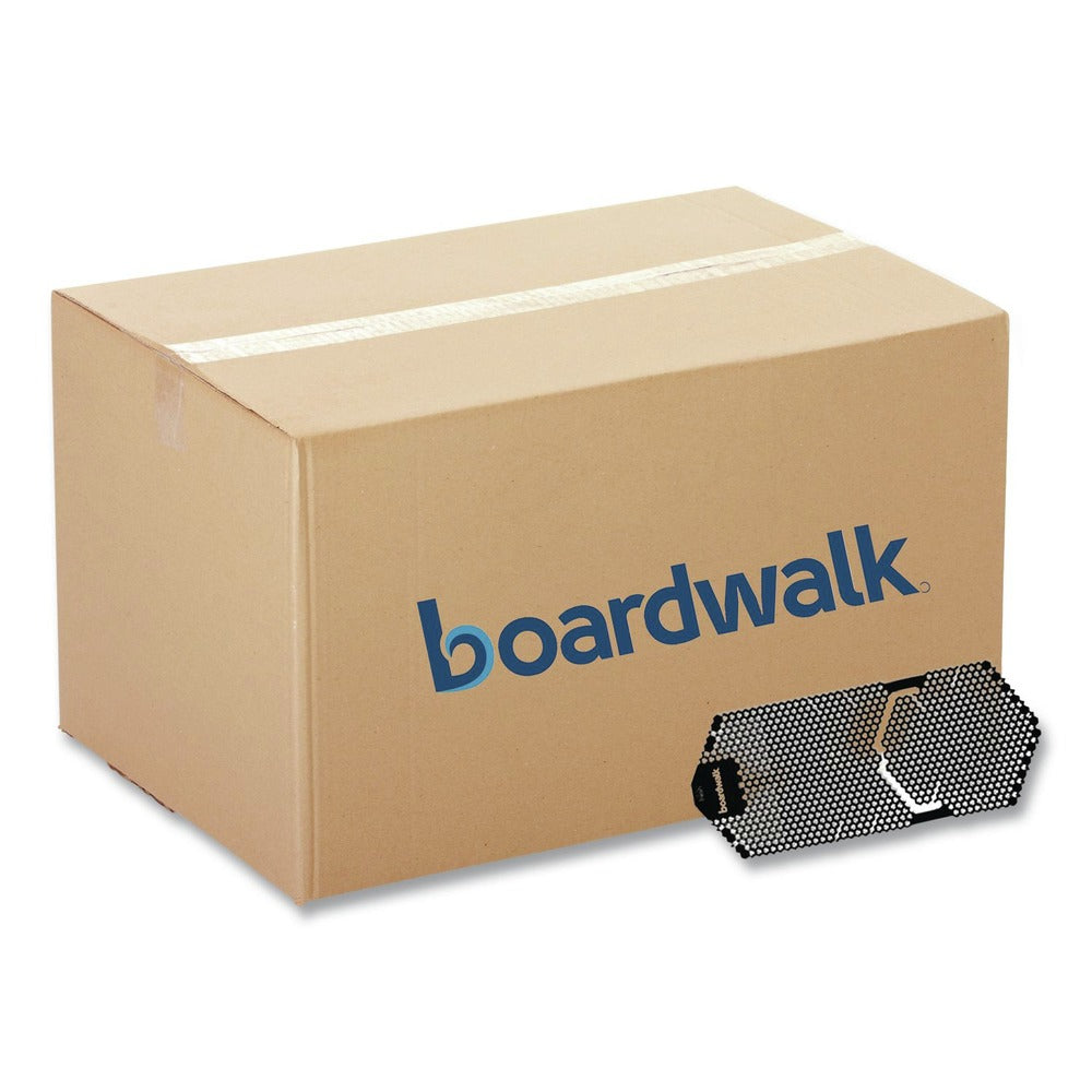 Boardwalk 5.22 oz Vertical Urinal Screen - Midnight Coast Scent/Black (6/Carton)