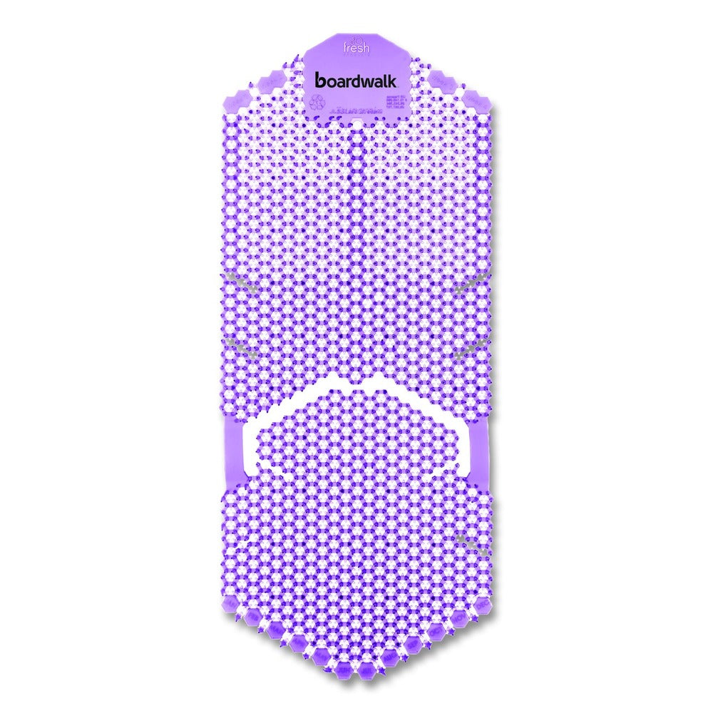 Boardwalk 5.22 oz Vertical Urinal Screen - Lavender Scent/Purple (6/Carton)