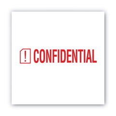 ACCUSTAMP2 1.63 in. x 0.5 in. CONFIDENTIAL Pre-Inked Shutter Stamp - Red