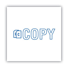ACCUSTAMP2 1.63 in. x 0.5 in. Pre-Inked COPY Shutter Stamp - Blue