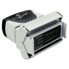 ACCUSTAMP2 1.63 in. x 0.5 in. REVISED Pre-Inked Shutter Stamp - Red