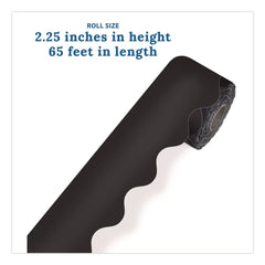 Carson-Dellosa 2.25 in. x 65 ft. Rolled Scalloped Border - Black