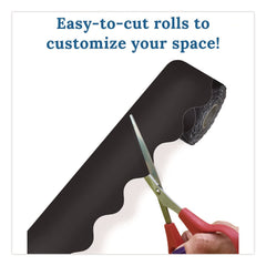 Carson-Dellosa 2.25 in. x 65 ft. Rolled Scalloped Border - Black