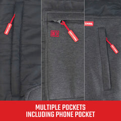 Craftsman 20V Lithium-Ion Cordless Men's Hybrid Heated Jacket (2 Ah) - X-Large Black
