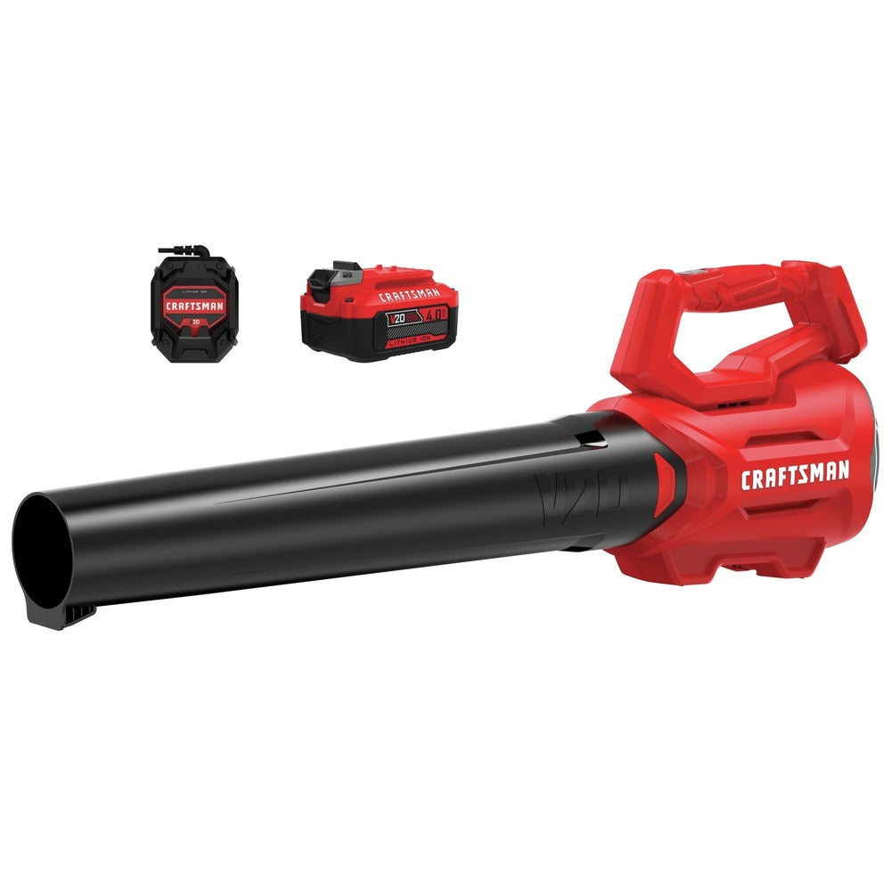 Factory Reconditioned Craftsman V20 Lihtium-Ion Cordless Axial Leaf Blower Kit (4 Ah)