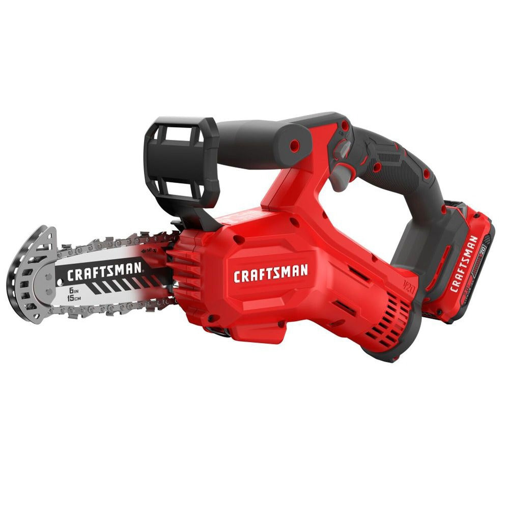 Factory Reconditioned Craftsman CMCCS320D1R V20 Brushed Lithium-Ion Cordless Pruning Chainsaw Kit (2 Ah)