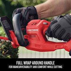 Factory Reconditioned Craftsman CMCHT810C1R V20 Brushed Lithium-Ion 20 in. Cordless Hedge Trimmer Kit (1.5 Ah)