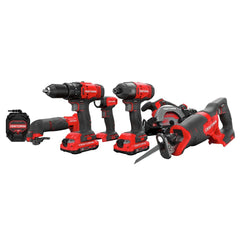 Factory Reconditioned Craftsman V20 Lithium-Ion Cordless 6-Tool Combo Kit with 2 Batteries (2 Ah)