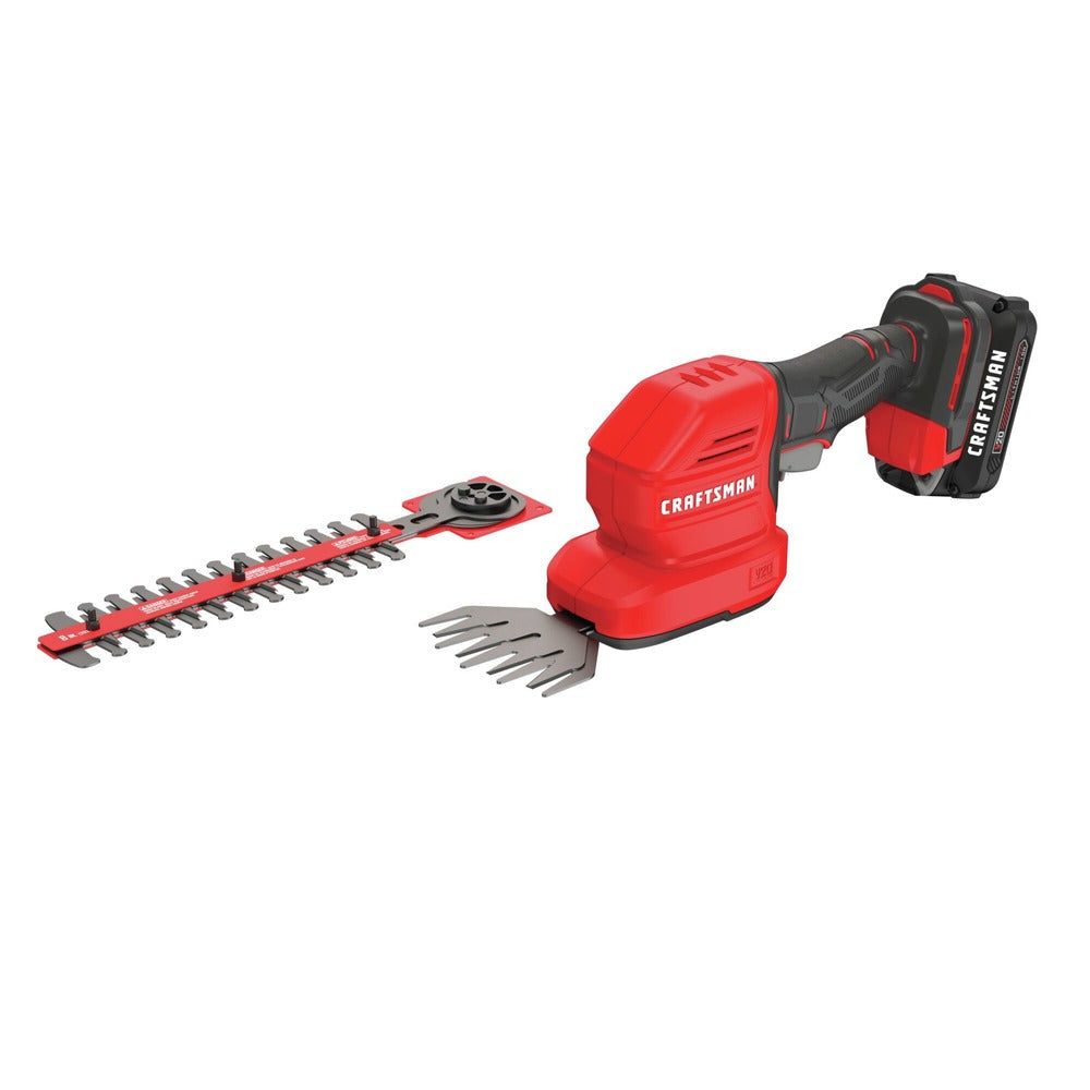 Factory Reconditioned Craftsman V20 2-in-1 Lithium-Ion Cordless 8 in. Hedge Trimmer and 4 in. Grass Shear Kit (1.5 Ah)