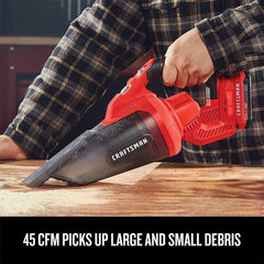 Factory Reconditioned Craftsman V20 Lithium-Ion Cordless Handheld Vacuum (Tool Only)