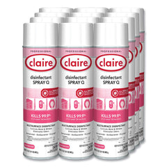 Claire 17 oz. Aerosol Spray Q Disinfectant - Country Fresh Scent (12/Carton)