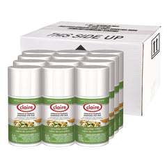 Claire 7 oz. Aerosol Spray Metered Air Freshener - Cucumber Melon Scent (12/Carton)