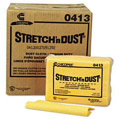 Chix 12.6 in. x 17 in. Stretch 'n Dust Cloths - Yellow (40/Pack, 10 Packs/Carton)