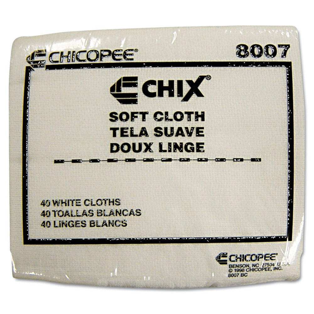 Chix 13 in. x 15 in. Soft Cloths - White (1200/Carton)