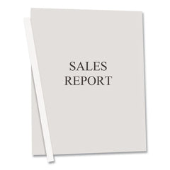 C-Line 0.13 in. Capacity 8.5 in. x 11 in. Vinyl Report Covers with Binding Bars - Clear (50/Box)