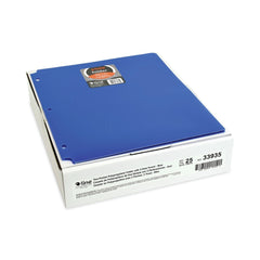 C-Line 3-Hole Punch 11 in. x 8.5 in. 2-Pocket Heavyweight Poly Portfolio Folder - Blue (25/Box)