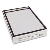C-Line Super Heavy-Duty Top Load 5 in. x 8 in. Insert Stitched Shop Ticket Holders - Clear Front, Black Border (25/Box)