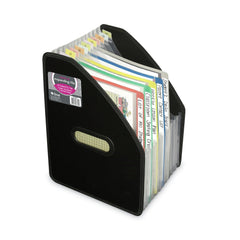C-Line 10 in. Expansion 1/12-Cut Tabs 13 Sections Letter Size Vertical Expanding File - Black
