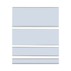 C-Line 6 in. x 0.5 in. Side Load Clear Magnetic Label Holders (10/Pack)