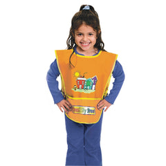 Creativity Street Kraft Vinyl Artist Smock, Fits Kids Ages 3-8 - Bright Colors/One Size Fits All