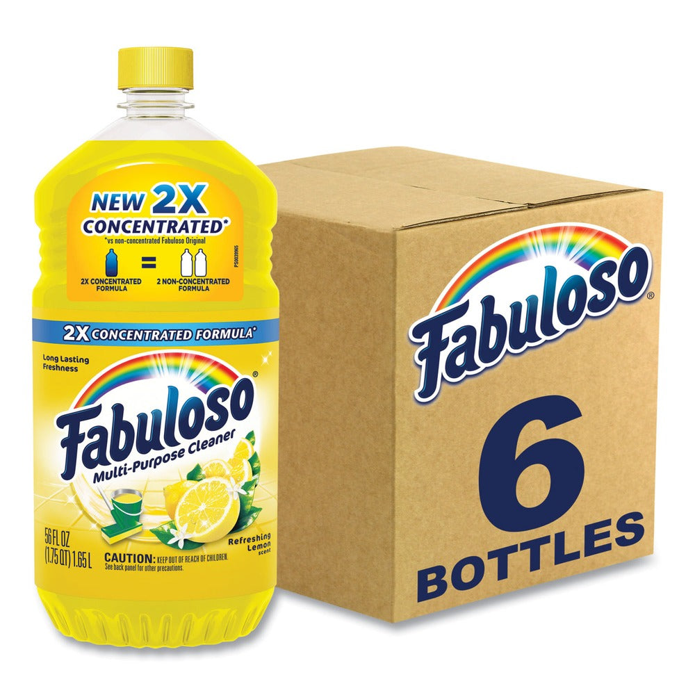 Fabuloso 56 oz. Bottle Multi-Use Cleaner - Refreshing Lemon Scent (6/Carton)