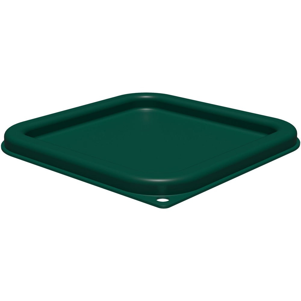 Carlisle 1197008 7.31 in. x 7.31 in. x 0.63 in. Squares Food Storage Container Lid - Forest Green