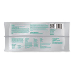 Carlisle WipesPlus 7 in. x 8 in. 1-Ply Disinfecting Surface Wipes - Lemon/White