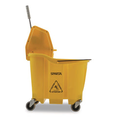 Carlisle 35 qt OmniFit Mop Bucket with Down Press Wringer - Yellow