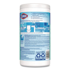 Clorox 7 in. x 8 in. 1-Ply Disinfecting Wipes - Fresh Scent, White (450/Carton)