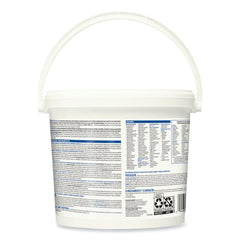 Clorox Healthcare 30358 12 in. x 12 in. 1-Ply Bleach Germicidal Wipes - Unscented, White (110/Bucket)