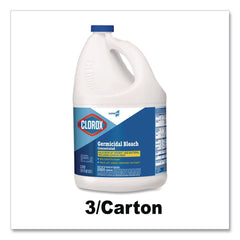 Clorox 121 oz. Bottle Regular Concentrated Germicidal Bleach (3/Carton)