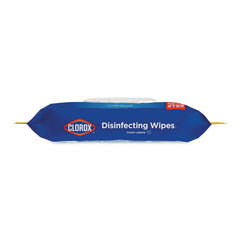 Clorox 8 in. x 7 in. 1-Ply Easy Pull Pack Disinfecting Wipes - Lemon Scent White (6 Boxes/Carton)