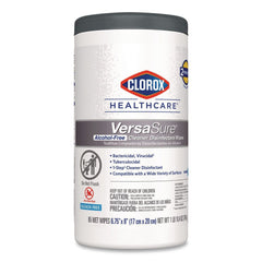 Clorox Healthcare VersaSure 6.75 in. x 8 in. 1-Ply Cleaner Disinfectant Wipes - Original Scent White