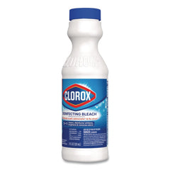 Clorox 32436 11 oz. Bottle Concentrated Regular Disinfecting Bleach - Unscented (28/Carton)