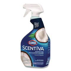 Clorox Scentiva 32 oz Disinfecting Multi-Surface Cleaner - Coconut and Waterlily Scent (9/Carton)