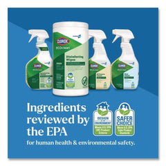 Clorox CloroxPro EcoClean 8 in. x 7 in. 1-Ply Disinfecting Wipes - Unscented White