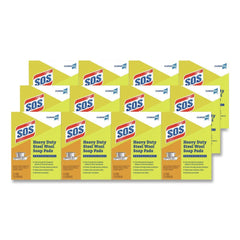 S.O.S. 2.4 in. x 3 in. Steel Wool Soap Pads (15 Pads/Box 12 Boxes/Carton)