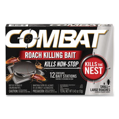 Combat Roach Bait Insecticide for Small and Large Roaches 0.42 oz 12 Bait Stations
