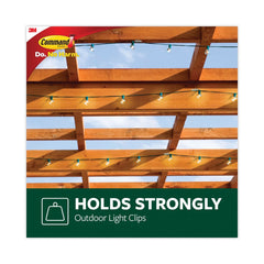 Command Small Plastic All Weather Hooks and Strips - Clear (24/Pack)