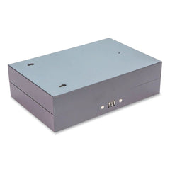 CONTROLTEK 7.75 in. x 3.25 in. x 11.5 in. 28-Key Combination Lockable Key Cabinet - Gray