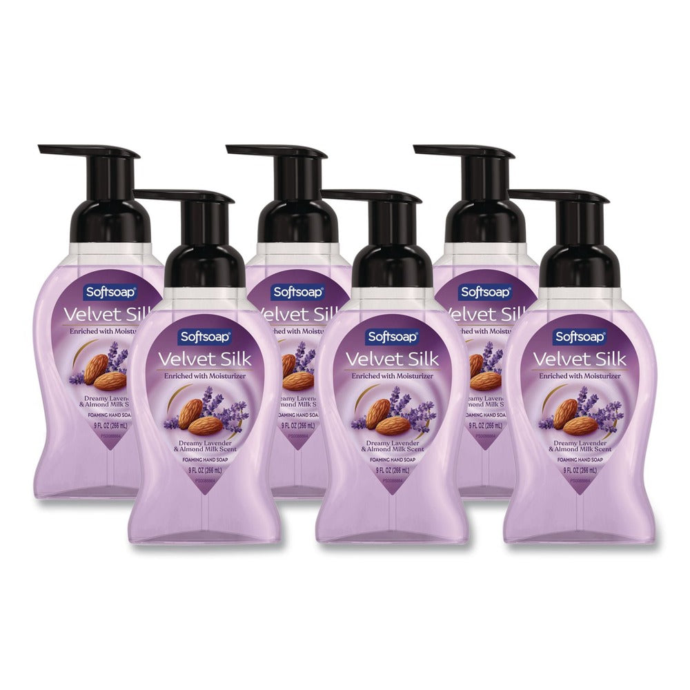 Softsoap 61052503 9 oz Liquid Hand Soap Foam - Dreamy Lavender and Almond Milk (6/Carton)