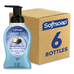 Softsoap Velvet Silk 9 oz Foaming Liquid Hand Soap - Twilight Berry and Shea Butter (6/Carton)