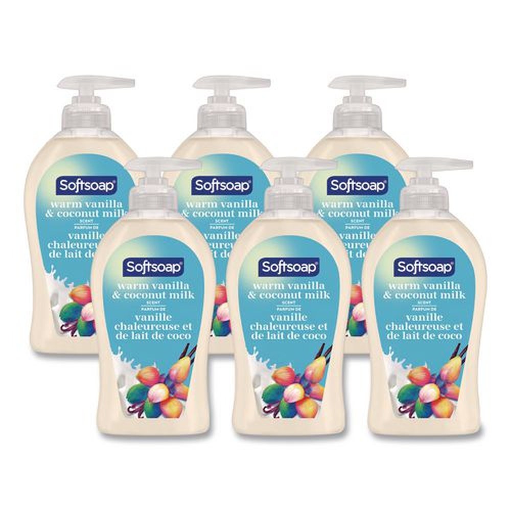 Softsoap 11.25 oz Liquid Hand Soap Pumps - Vanilla and Coconut (6/Carton)