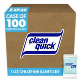 Clean Quick 1 oz. Packet Powdered Chlorine-Based Sanitizer (100/Carton)