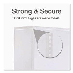 Cardinal 3 in. Capacity 11 x 8.5 Premier Easy Open ClearVue Locking Slant-D Ring Binder - White