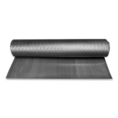 Crown 24 in. x 36 in. Tuff-Spun Foot-Lover Rectangular Diamond Surface Mat - Black
