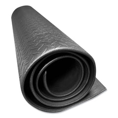 Crown 36 in. x 60 in. Tuff-Spun Foot-Lover Rectangular Diamond Surface Mat - Black
