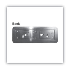 Cosco 9 in. x 3 in. Employees Only Brushed Metal Office Sign - Silver