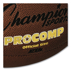 Champion Sports Pro Composite Football - Brown/Official Size