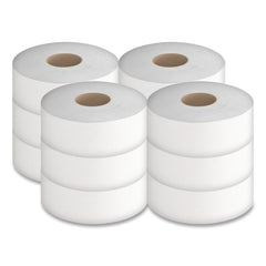 Cascades PRO 3.3 in. x 2000 ft. 1-Ply Septic-Safe Select Jumbo Bath Tissue - White (12 Rolls/Carton)